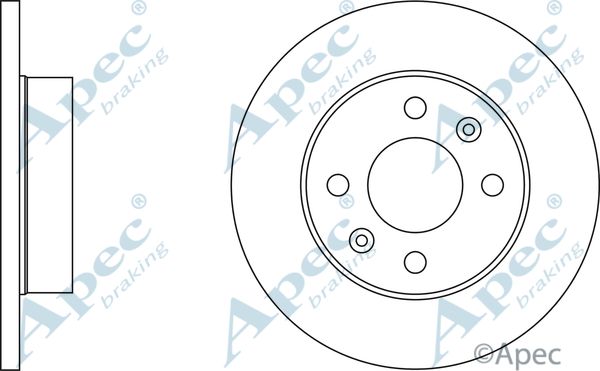 APEC BRAKING Тормозной диск DSK281